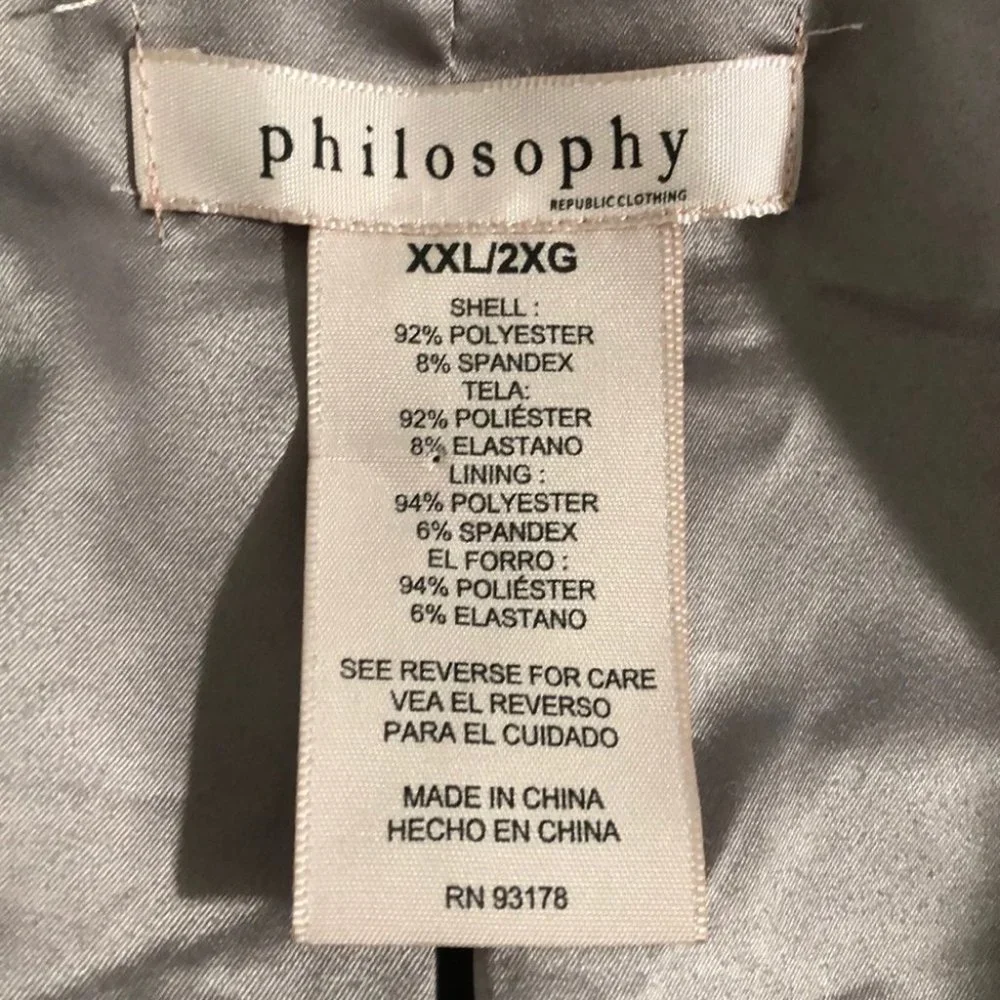 {Philosophy} Faux Suede Taupe Jacket - Picture 9 of 11